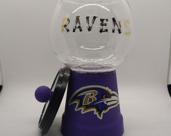 Piccolo piatto di caramelle di Baltimora Raven, regalo di Baltimora Raven, decorazioni per la casa NFL, piatto per feste a tema calcio, regalo di inaugurazione della casa
