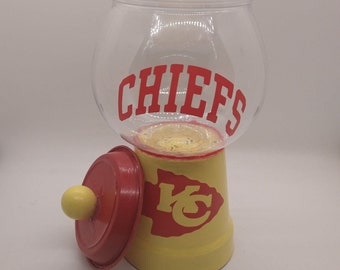 Kansas City Chief's Candy Dish, NFL-Sammlerstück, Geschenk zum Vatertag, Chief's Superbowl-Partyteller, Einweihungsgeschenk