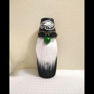 Handmade Philadelphia Eagles Indoor Gnome - 10 Inch NFL Man Cave Decor - Fathers Day Gift For Eagles Fan