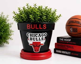 Chicago Bulls NBA Planter Flower Pot
