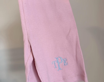 Personalized Monogram Biker Shorts | Custom Initials Ribbed Shorts | Cute Shorts | Baby Toddler Gift | Trendy Summer Outfit