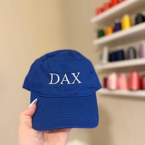 Bright Royal Blue Custom Embroidered Baseball Hat- Toddler and Youth