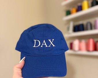 Bright Royal Blue Custom Embroidered Baseball Hat- Toddler and Youth