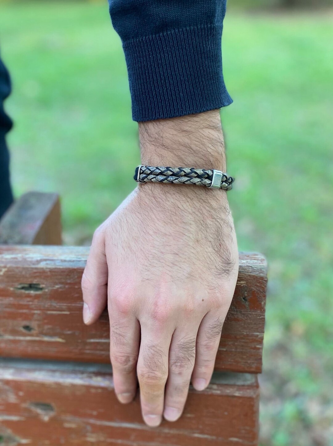 Personalized Leather Bracelet Leather Couple Bracelet Mens Etsy UK