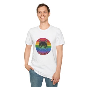 Sunset Cat Pride Tee: Embrace Equality in Style image 9