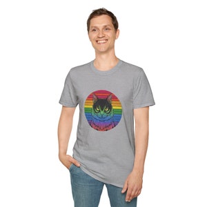 Sunset Cat Pride Tee: Embrace Equality in Style image 8