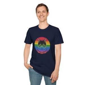 Sunset Cat Pride Tee: Embrace Equality in Style image 6