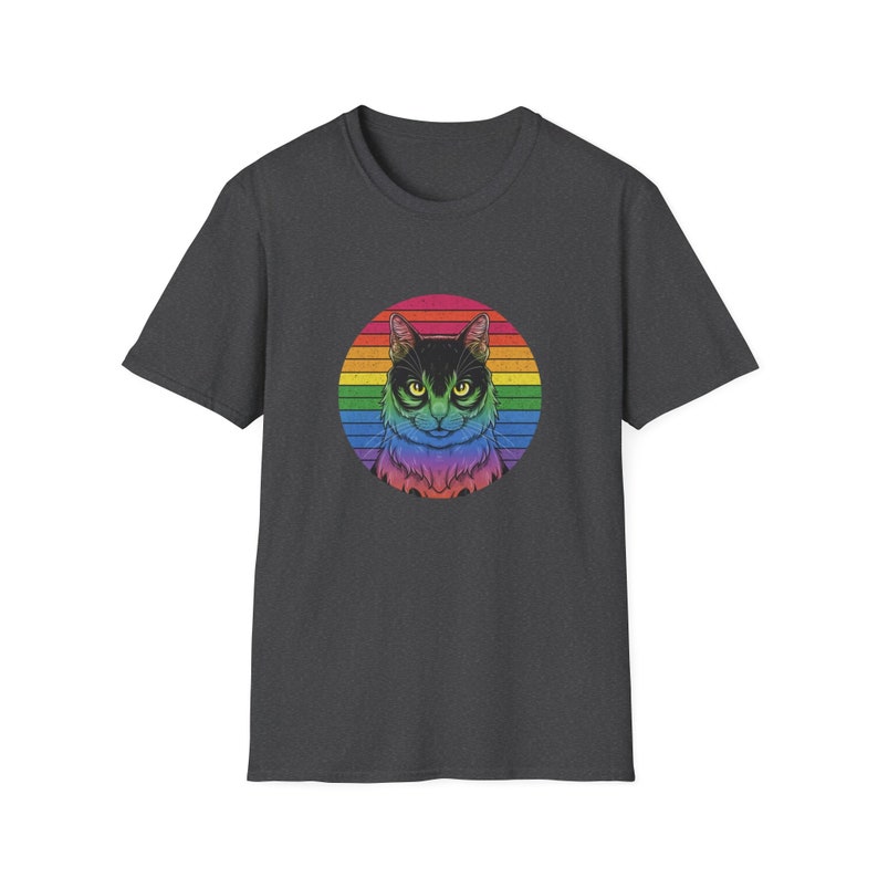 Sunset Cat Pride Tee: Embrace Equality in Style image 2