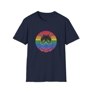 Sunset Cat Pride Tee: Embrace Equality in Style image 7