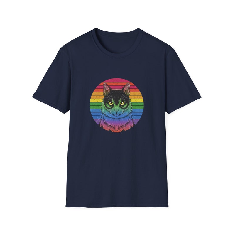 Sunset Cat Pride Tee: Embrace Equality in Style image 7