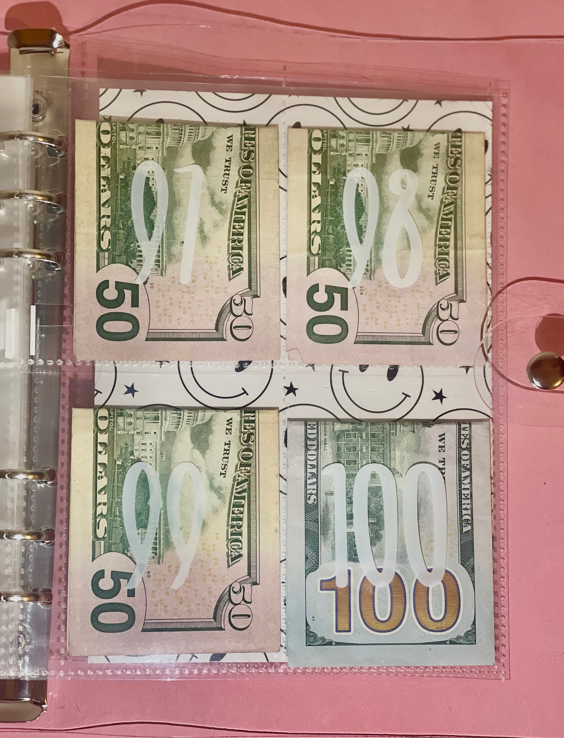 1-100 A5 Size Notebook Packets 25 Sheets Pockets With 1-100 Serial ...