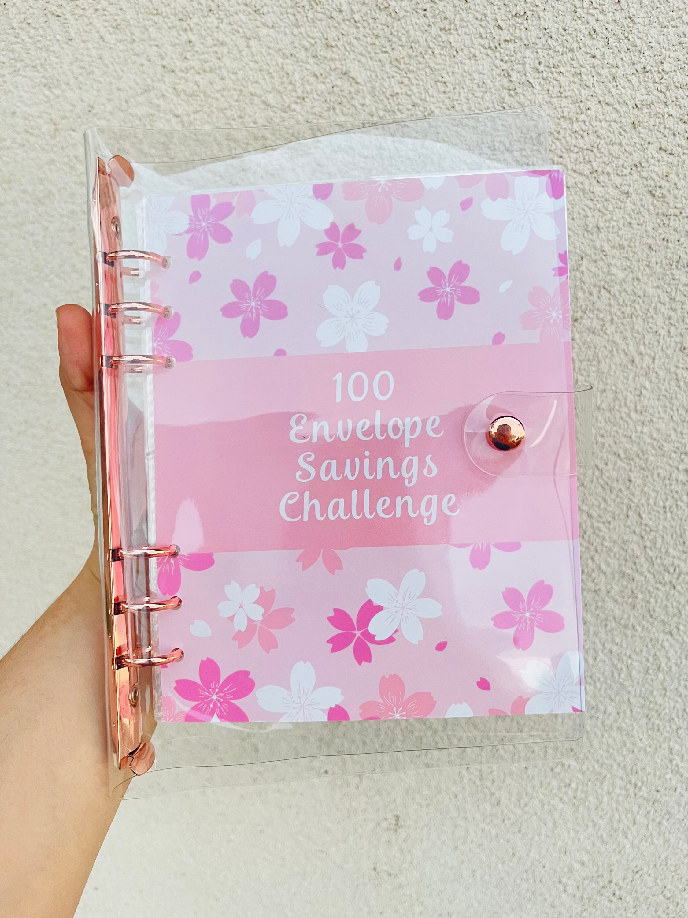 100 Envelope Challenge Binder: Clear Cash Saving Funds Notebook - Etsy