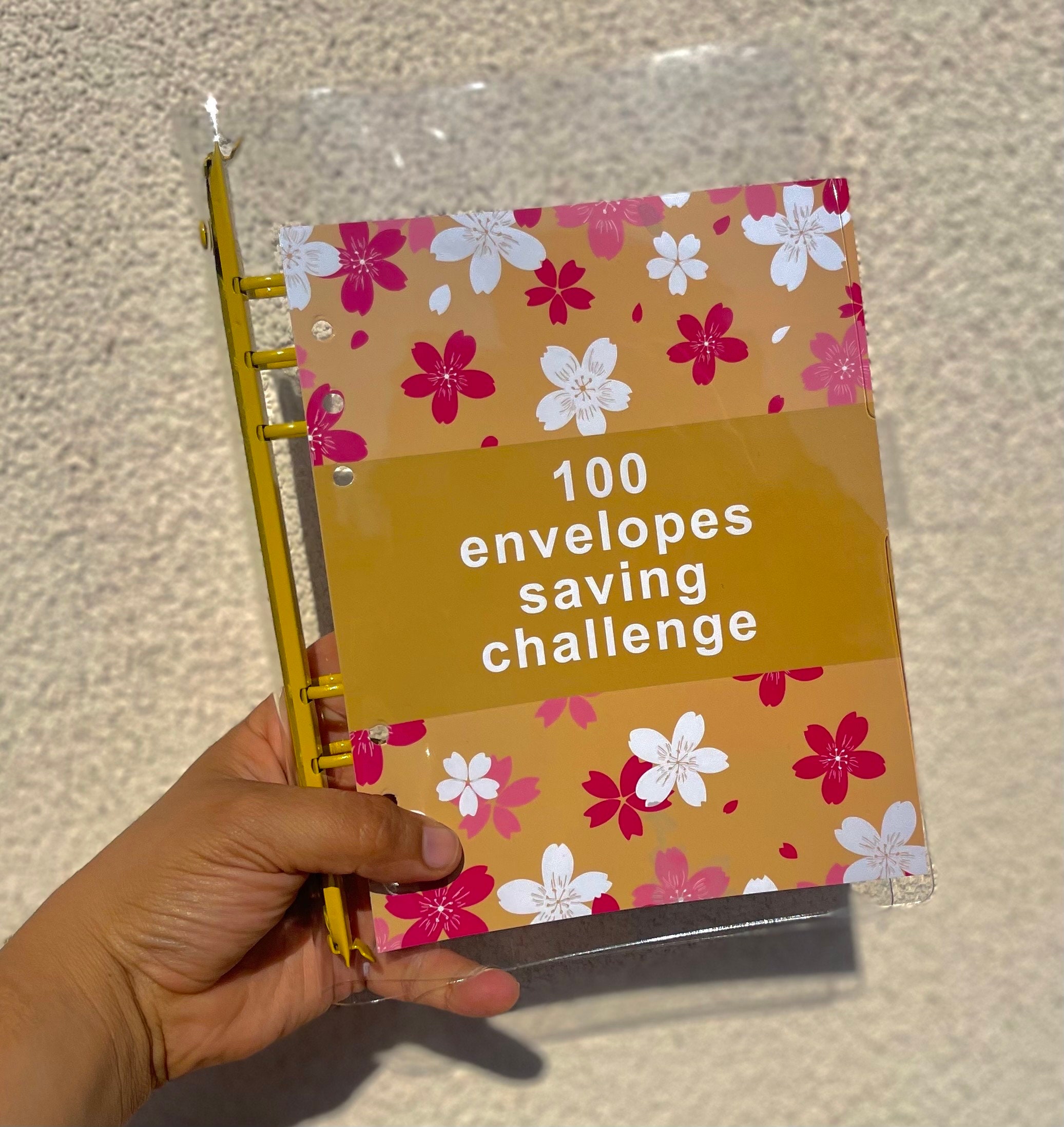 100 Envelope Challenge Binder: Clear Cash Saving Funds Notebook - Etsy