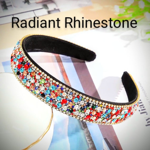 Multicolor Jeweled Statement Headband Handmade Jeweled Headbands | Bejeweled Headbands main image 4