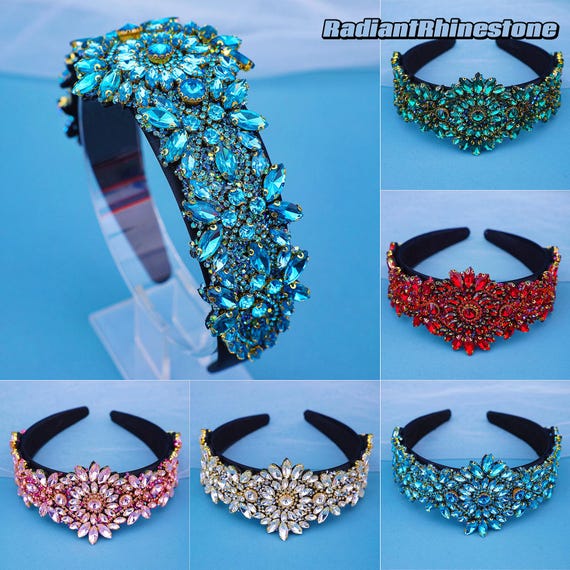 Woman Fashion Rhinestone Statement Headband, Sparkle Party  display picture 3