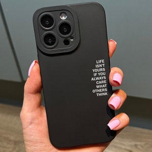 Positiviteit Doel Meisjes Affirmatie Telefoon Case met Citaat voor iPhone 17 16 15 14 13 12 11 11 Pro Max Mini 7 8 XR XS X Schokbestendig Telefoon Cover