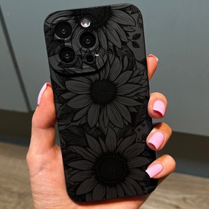 iPhone15 / black 【dress HEART 】 Small Black Heart Phone Case for iPhone 15 14 13 12 11 11