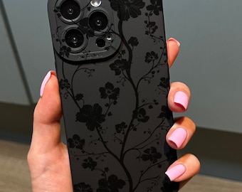 Small Black Heart Phone Case for iPhone 15 14 13 12 11 11