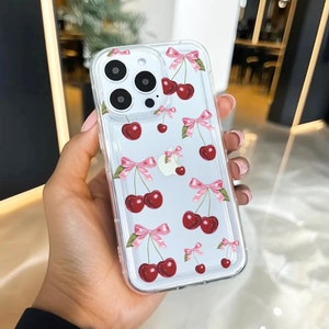 ブラック リボン柄 クリア 携帯ケース iPhone 16 15 14 13 12 11 11 Pro Max Mini 7 8 XR XS X 耐衝撃 スリム 携帯カバー 女の子用