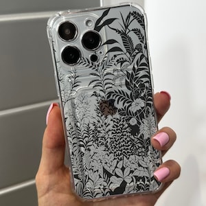 Floral Cute Card Holder Phone Case for iPhone 17 16 15 14 13 12 11 11 Pro Max Mini 7 8 XR X Wallet Shockproof Phone Cover Customised Name