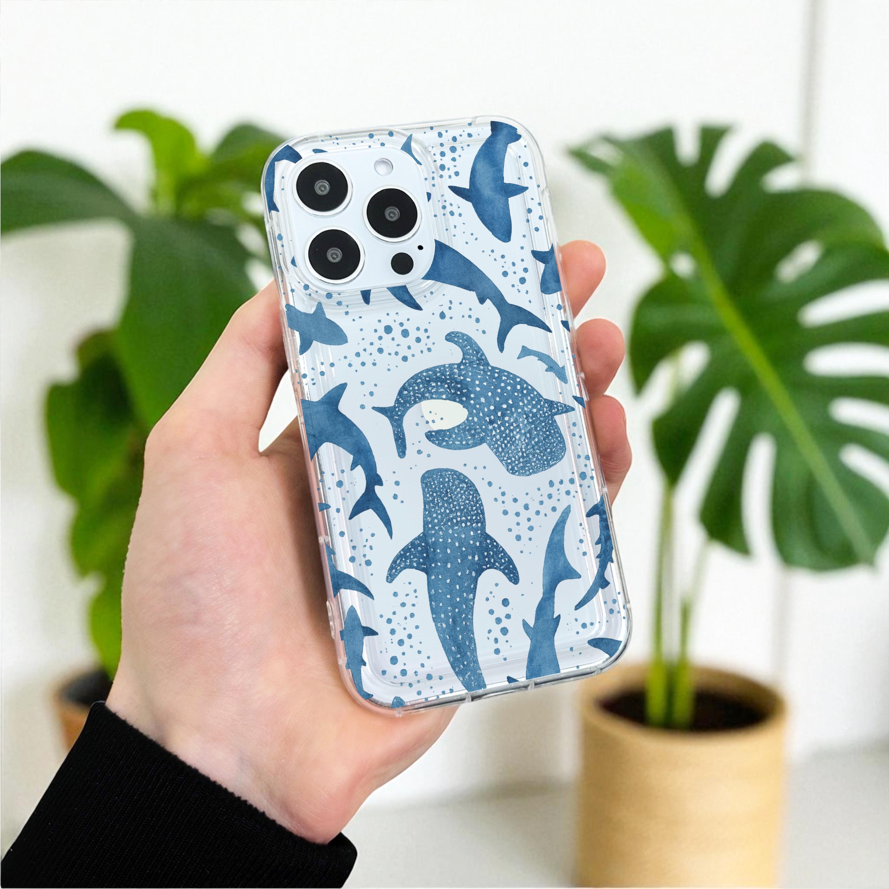 Whale Shark Clear Phone Case for iPhone 17 16 15 14 13 12 11 11