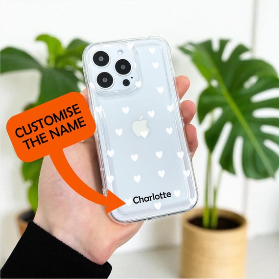 Iphone 11 Custom Phone Case Maker Cheap White Heart Pattern Clear Phone Case For IPhone 17 Iphone 11 Custom Phone Case Maker Cheap White Heart Pattern Clear Phone Case For IPhone 17