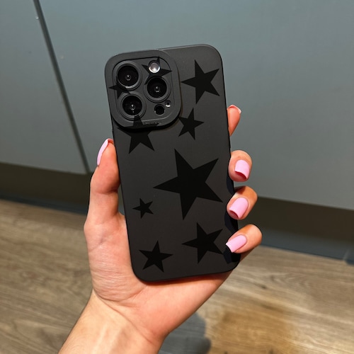 Small Black Heart Phone Case for iPhone 17 16 15 14 13 12 11