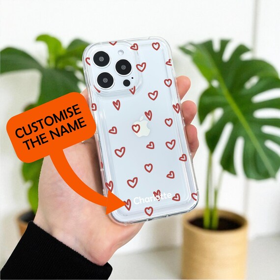 Heart Case for iPhone 16 15 14 13 12 11 Pro Max Plus XR Shockproof Phone Cover | UK