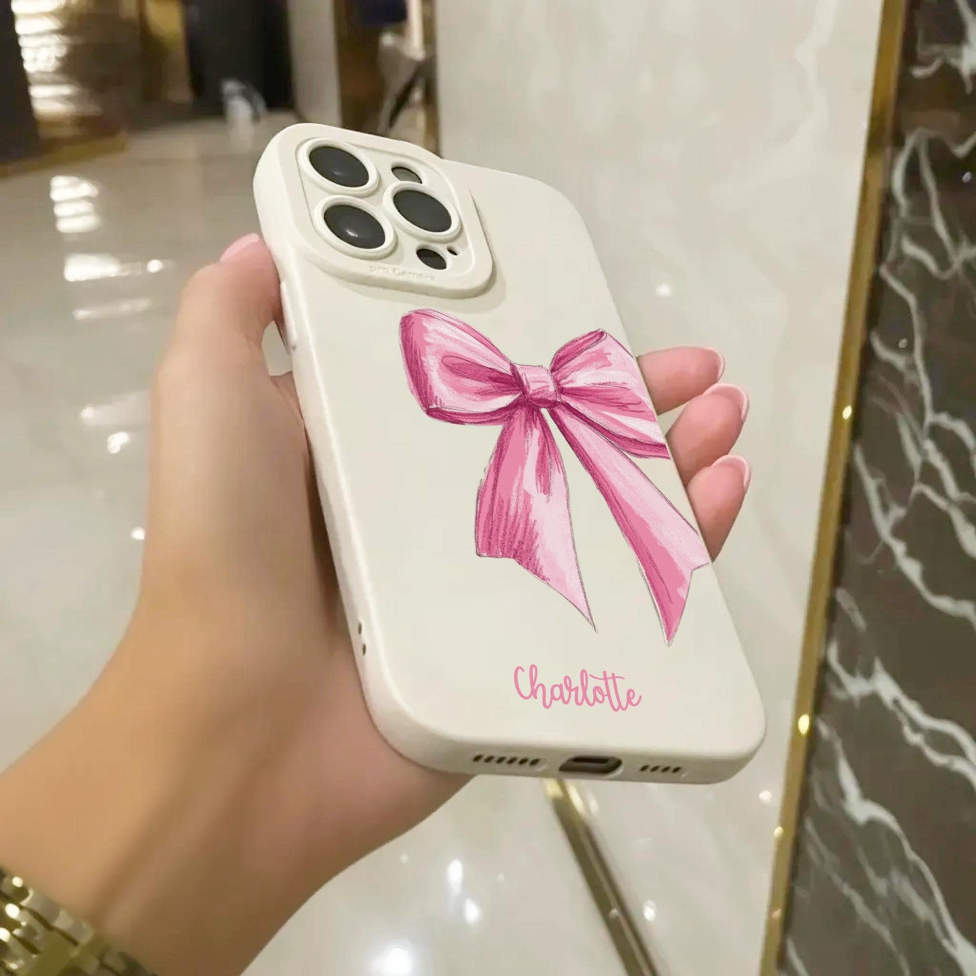 XIZYO Custodia trasparente per iPhone 15 da 6,1 pollici, graziosa cornice trasparente a onde ricci, design estetico, custodia protettiva in morbido TPU, per donne e ragazze, custodia protettiva