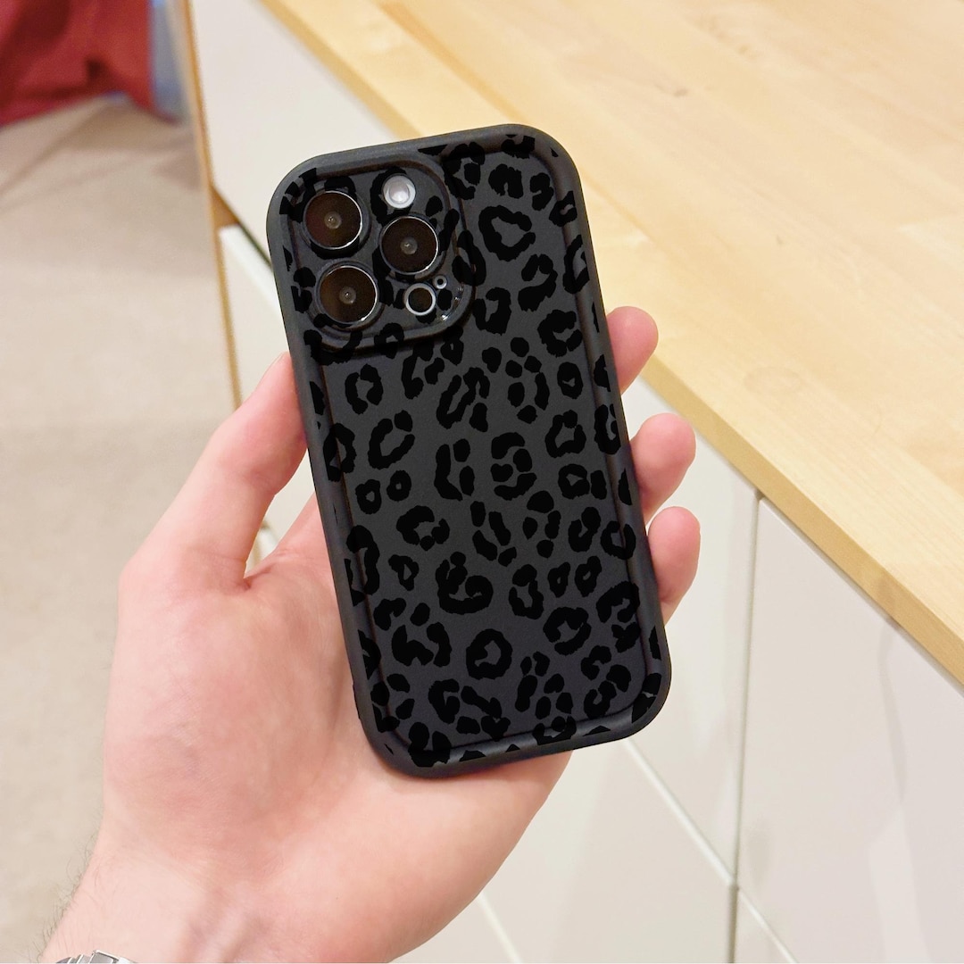 Leopard Print Black Thick Phone Case for iPhone 15 14 13 12 11 11 Pro Max Mini 7 8 XR XS X Shockproof Phone Cover With Customised Name - Etsy Leopard Print Black Thick Phone Case for iPhone 15 14 13 12 11 11 Pro Max Mini 7 8 XR XS X Shockproof Phone Cover With Customised Name - Etsy