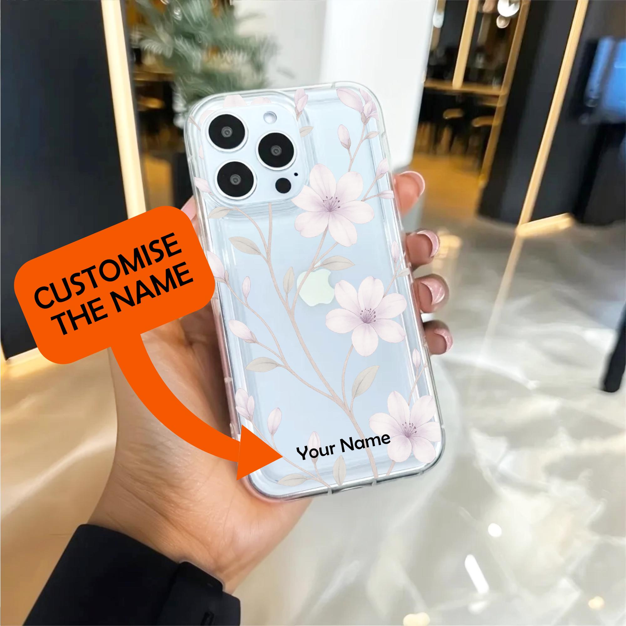マグノリアの花 ホワイトフラワー 花柄 クリア 携帯ケース iPhone 17
