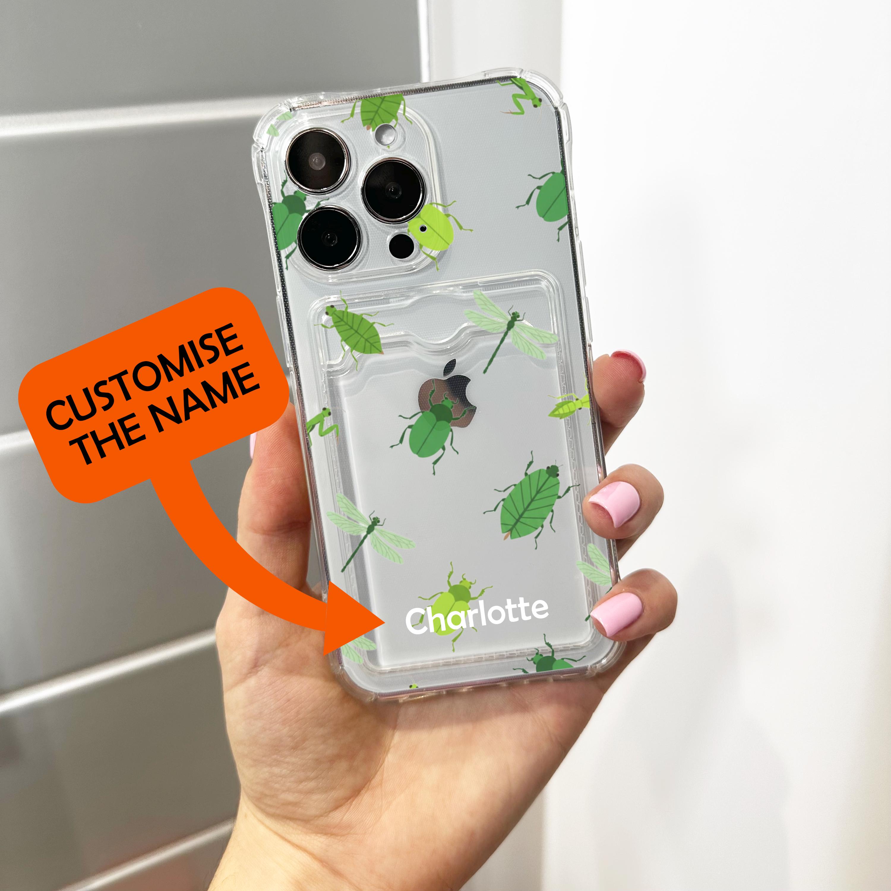グリーンインセクト カードホルダー 携帯ケース iPhone 17 16 15 14 13