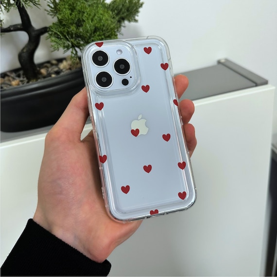Love Heart For iPhone 16 15 14 Pro Max Plus 13 12 11 XS XR 8 Silicone Case Cover | UK