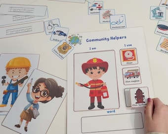 Community Helpers Printable, Montessori Activity (PDF Download)
