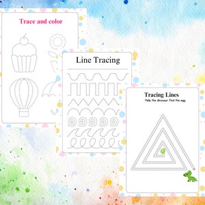 Homeschool Line Practice for Toddler, Preschool Tracing Lines and ...