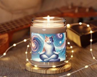 Medication Cat Swirls - Scented Candles, 9oz - Three Scent Choices