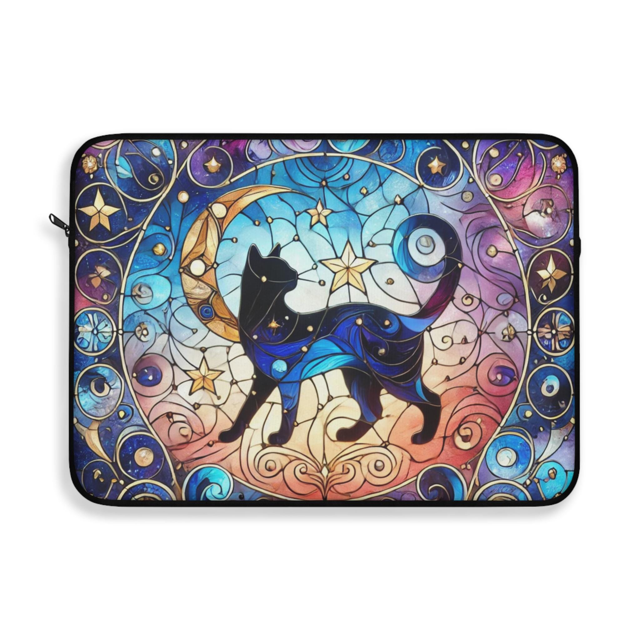 THE MUSEUM VISITOR★韓国★PCケース★LOVE CHECK LAPTOP SLEEVE Celestial Stained Glass Laptop Sleeve, Cat Lover Tablet