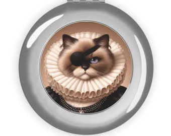 Cat Pirate Princess - Compact Travel Mirror