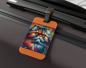 Persian Cat Lover Travel Essential - Stylish Acrylic Luggage Tag