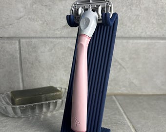 Sturdy Razor Stand - Modern Shaving Holder for Bathroom Counter
