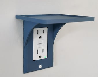 Outlet Shelf for Decora Outlets – Wall Plate Organizer for Phones, Smart Devices & Small Accessories