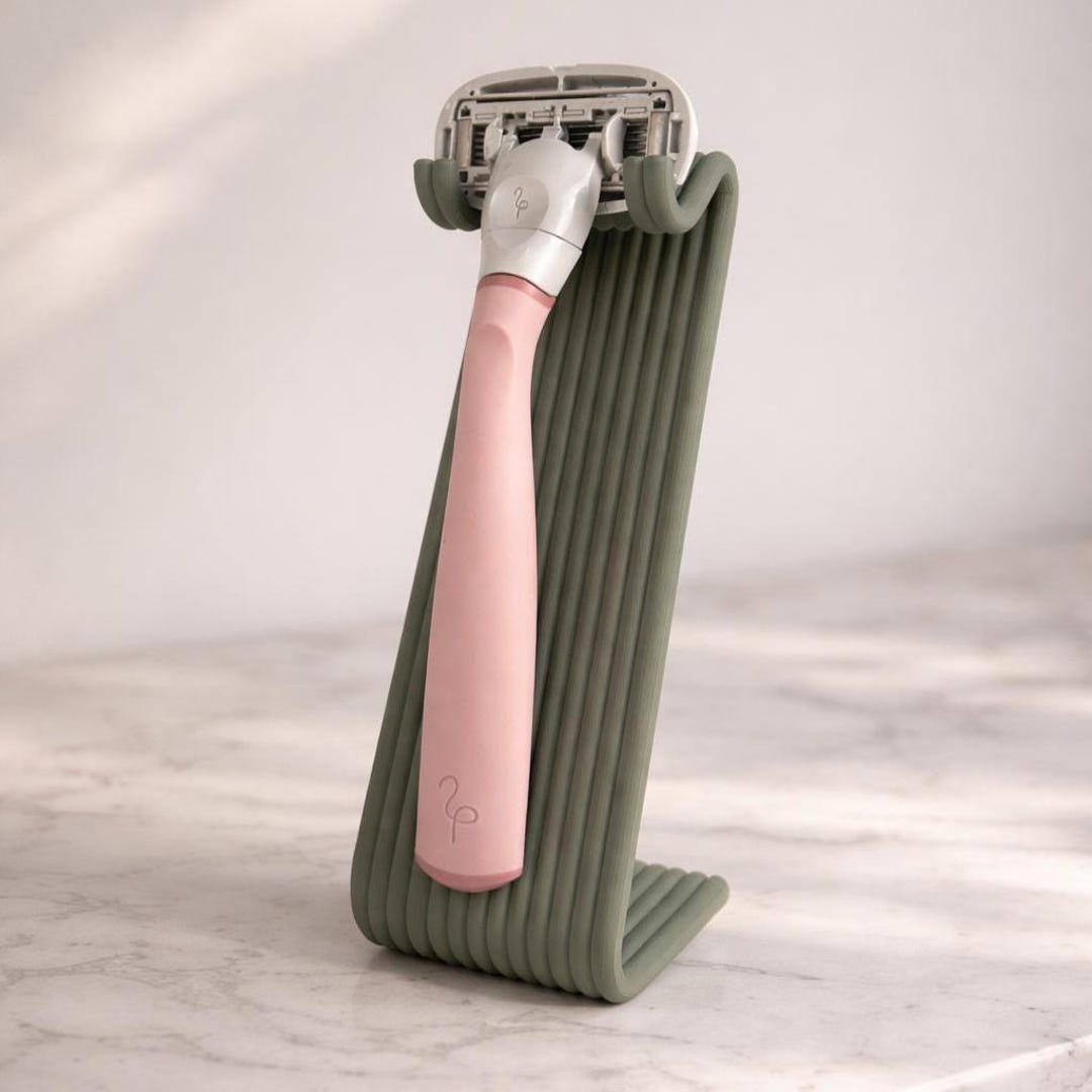 One Razor On Shelf Razor Stand – Bathroom Organizer – Minimalist Shaving Razor Holder ...