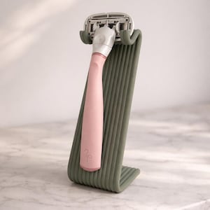 Razor Stand – Bathroom Organizer – Minimalist Shaving Razor Holder – Fits Most Razors