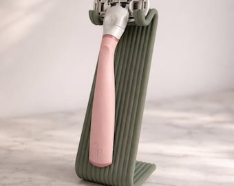 Soporte para maquinilla de afeitar – Organizador de baño – Soporte minimalista para maquinilla de afeitar – Compatible con la mayoría de las maquinillas