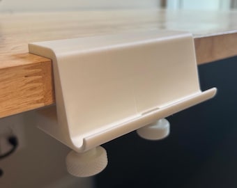 Clamp-On Tablet Stand: Adjustable Desk & Monitor Mount