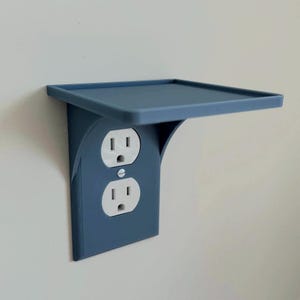 Outlet Shelf for Duplex Outlets – Wall Plate Organizer for Phones, Smart Devices & Small Accessories