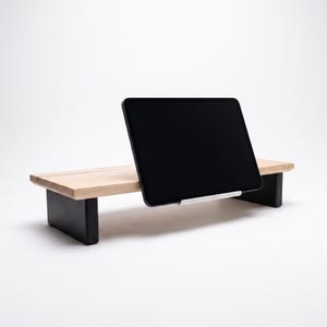 Hållare för surfplattor för två skärmar, klämbart bordsstativ, justerbar iPad-hållare, tillverkad i USA bild 2