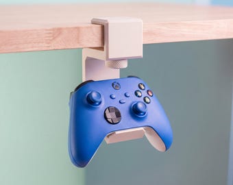 Clamp-On Controller Holder: Xbox & PlayStation Desk Mount, No Drill Gaming Organizer