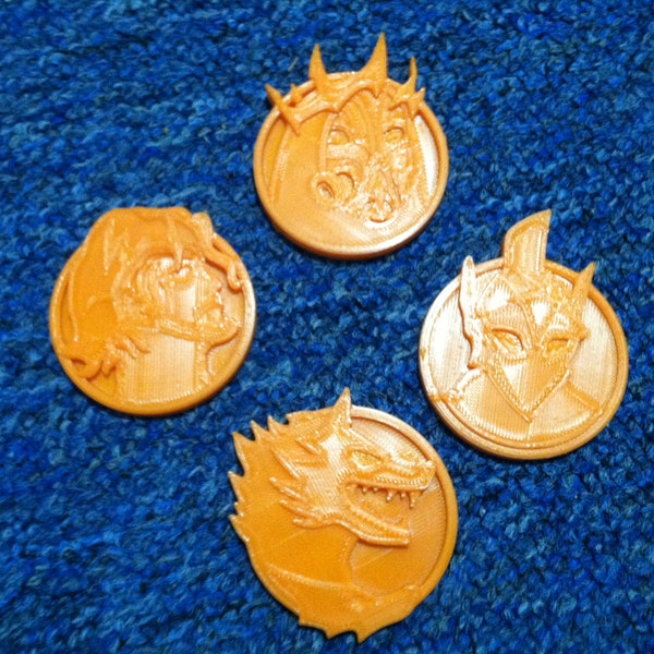 CH5S2 Medallion Set - Multiple Colors - 3d printed medallions