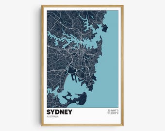 Sydney Australia - Illustrated Map Poster - 12